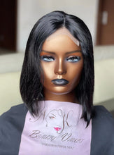 Load image into Gallery viewer, Brazilian Natural Black Straight Bob Lace Wig
