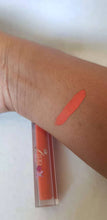 Load image into Gallery viewer, orange matte lipstick texture 
